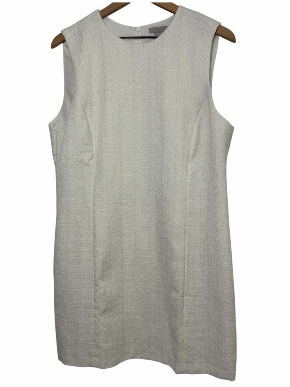 H&M White Sleeveless Shift Dress Women's Size Large